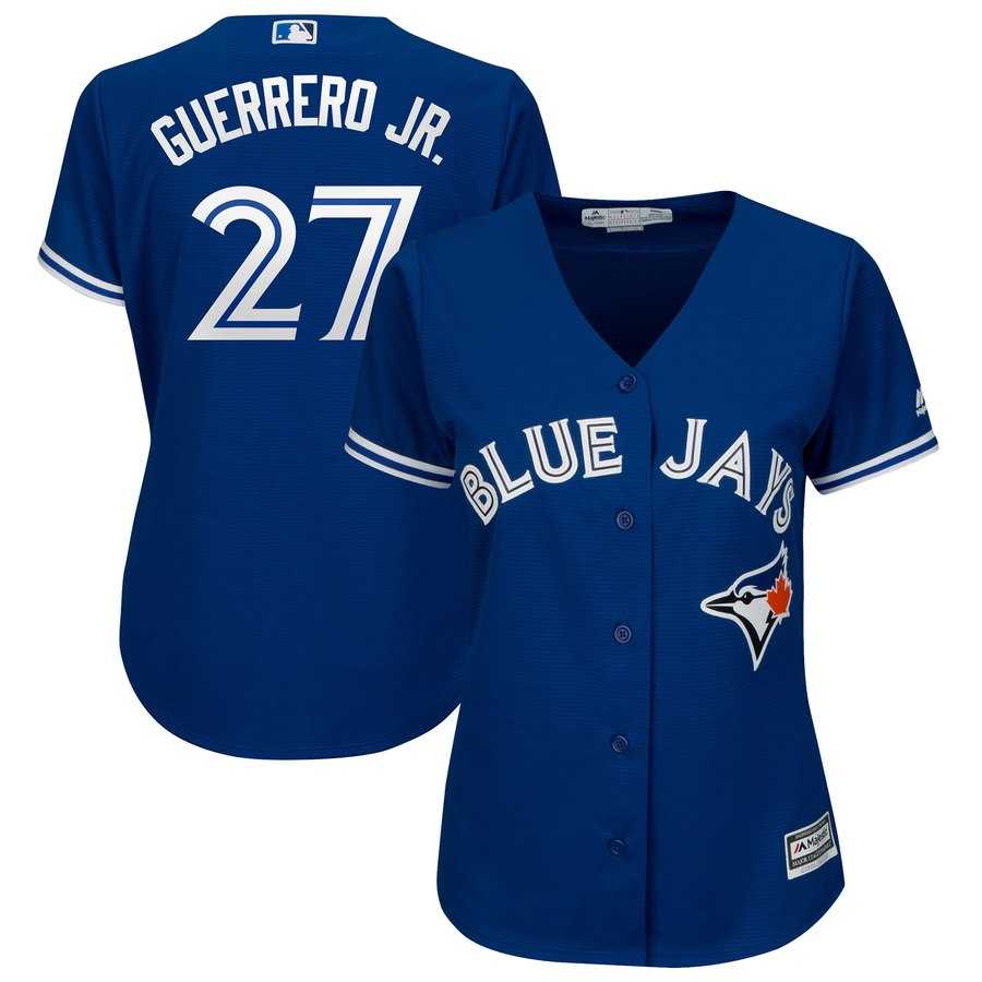 Women Blue Jays 27 Vladimir Guerrero Jr. Royal Cool Base Jersey,We sell and wholesale Women Blue Jays 27 Vladimir Guerrero Jr. Royal Cool Base Jersey on line form chian!